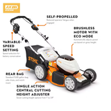 Stihl | RMA 460 V Battery Self-Propelled Mower | w/o Battery & Charger (6368 011 1410 US)