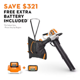 Stihl | SHA 140 Battery-Powered Shredder Vac | w/o AP 300 S Battery & AL 301 Charger (SHA140-AP300S-AL301-COMBO)