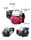 Banjo Pump | 2 in. Poly Transfer 190 GPM | Honda GX160 | Electric Start (205PH-5-160E)
