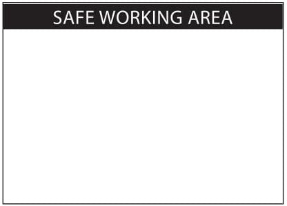 (29454) DECAL Safe Working Area