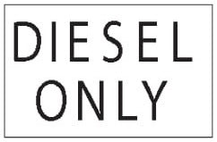 (29461) Decal Diesel Only