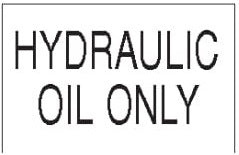 (29463) Hydraulic Oil Decal