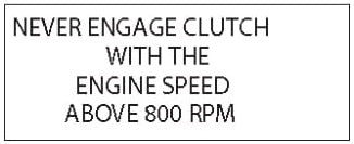 (29467) Decal Never Engage Clutch