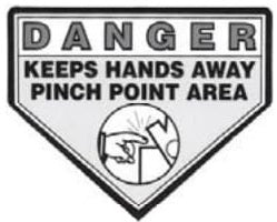 (29475) Danger Keep Hands Away (Feed Roll Area)