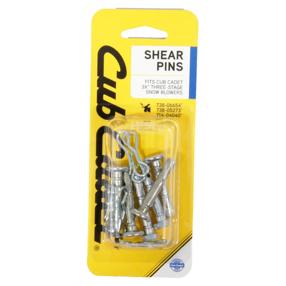 Cub Cadet 3X Shear Pins (490-241-C062)