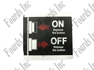 (410-159) On Off Decal