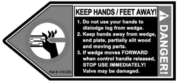 (410-233) Keep Hands and Feet Away Decal