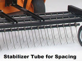 (H473/60) 60" HD TINE RAKE & Mount WALK BEHIND-SA