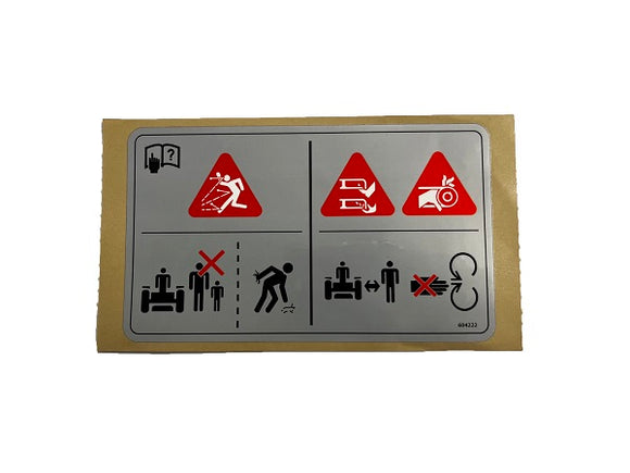 (604222) DECAL, DANGER / OBJECTS, DECK DANGERS / OBJECTS
