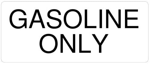 (777666) DECAL, GASOLINE ONLY-PW