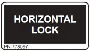 (778597) DECAL, HORIZONTAL LOCK, LS