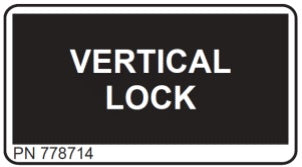 (778714) DECAL, VERTICAL LOCK, LS
