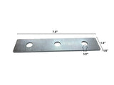 (791636) SLIDE GUIDE SPACER, 7.5" x 1.5" x 1/8", 1/2" holes, 2.5" center to center