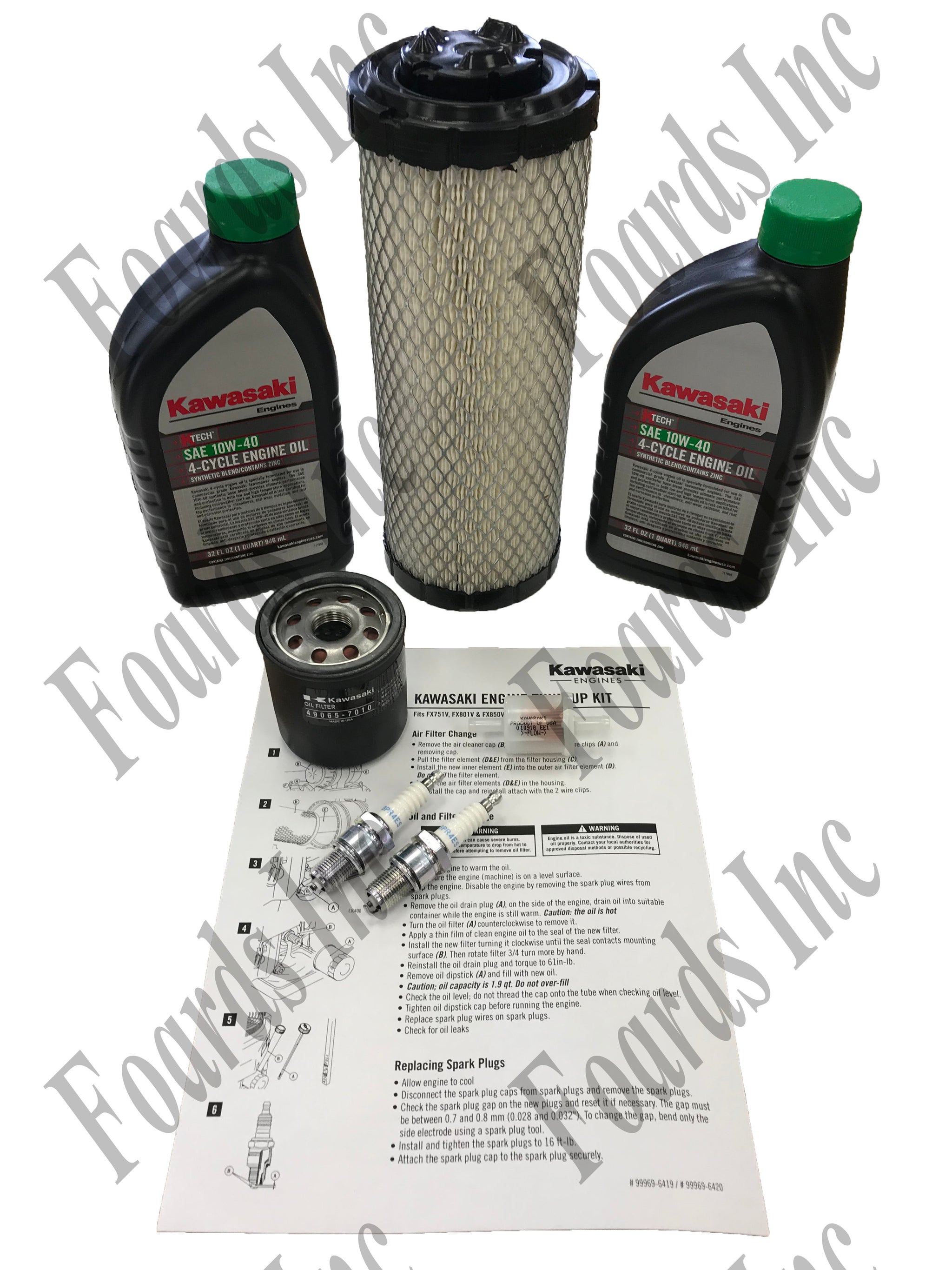 99969-6537) Kawasaki Tune-Up Kit, For FX751V, FX801V & FX850V Carb