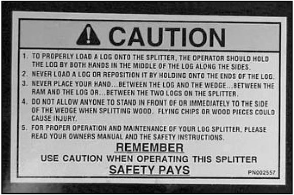 (BR002557) DECAL - CAUTION (BASE) (777889)