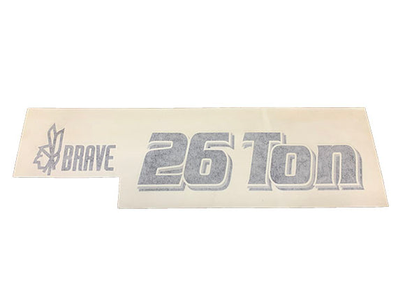 (BR002624) DECAL - 26 TON BRAVE DECAL